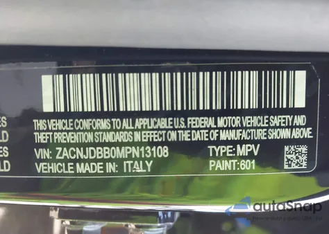 2021 Jeep Renegade 80Th Anniversary 4X4 z USA, uszkodzony, nr VIN ZACNJDBB0MPN13108
